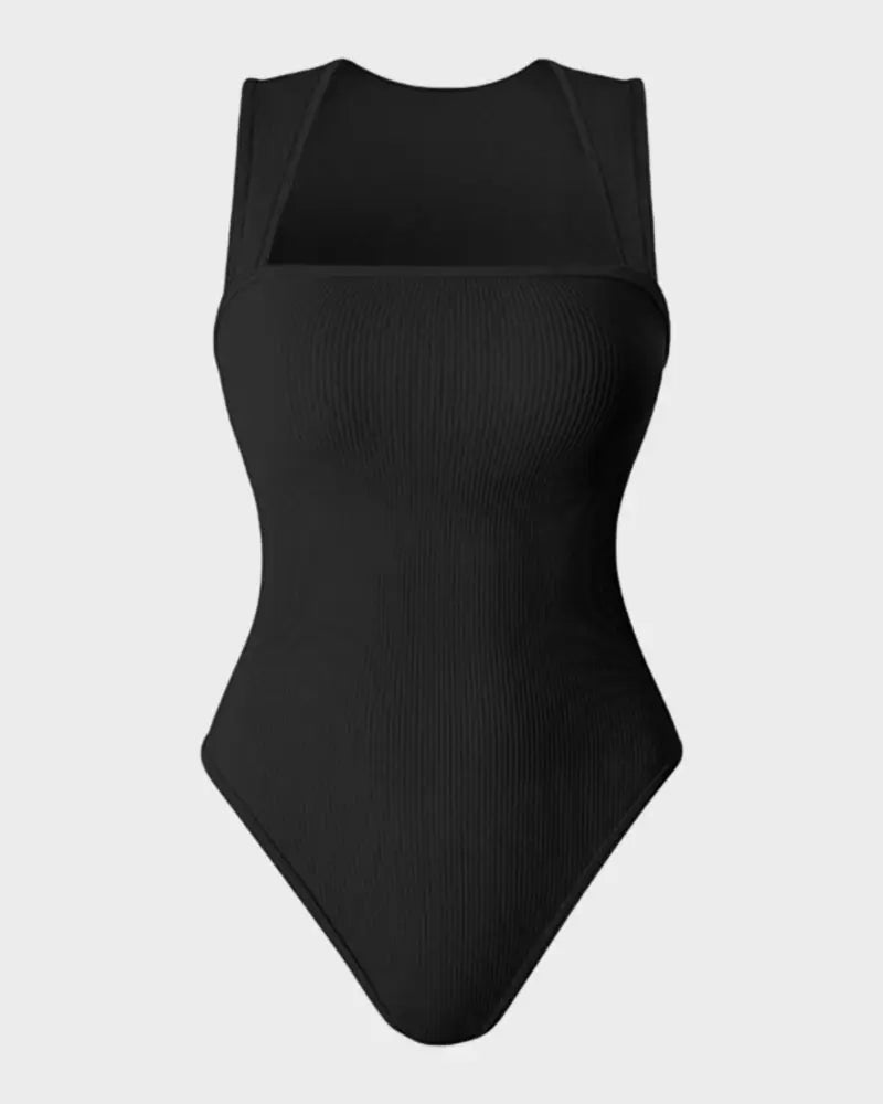 Bodysuit sem mangas com controlo do abdómen